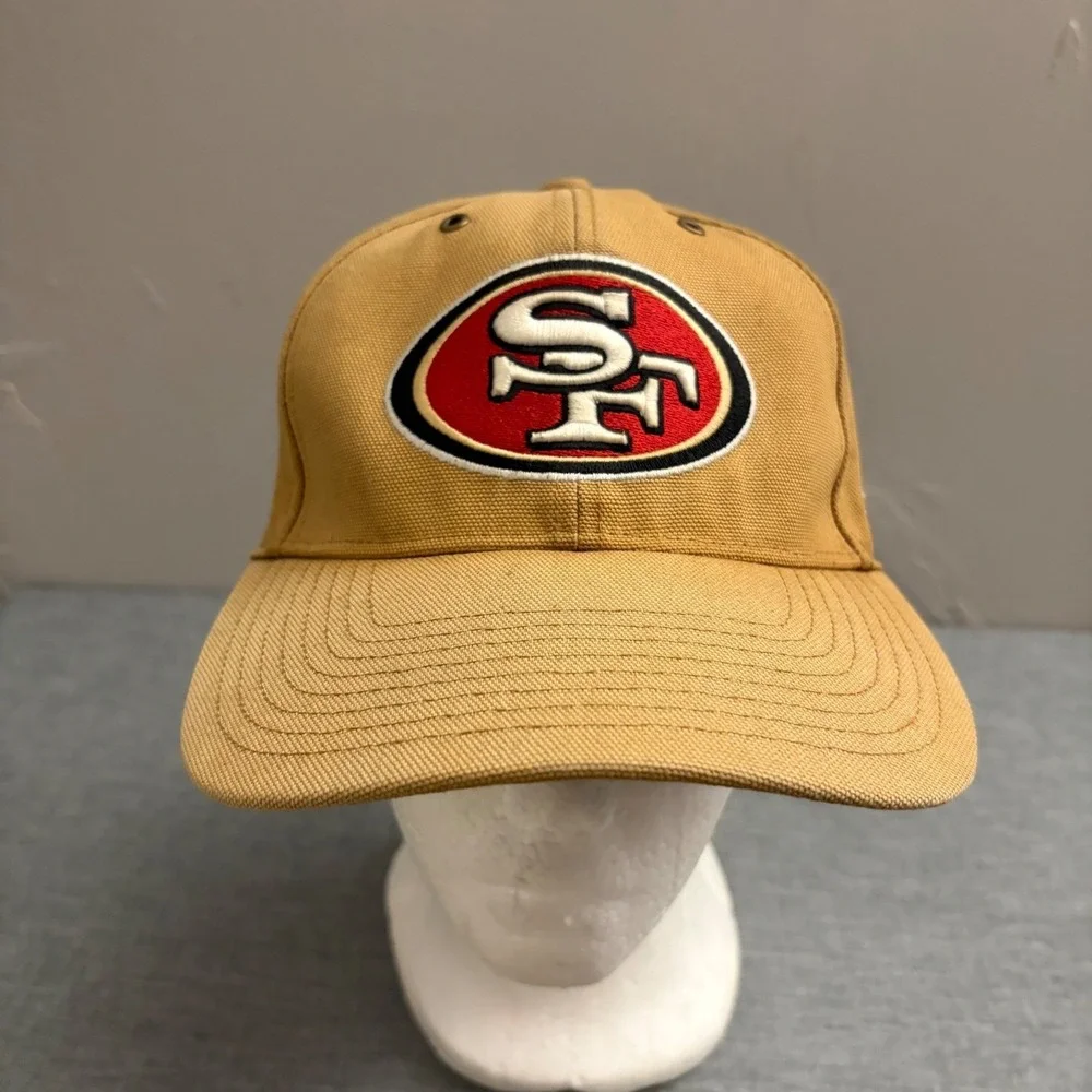 Carhartt Hat Mens OSFA Brown 47 Brand San Francisco 49ers NFL Canvas Strapback